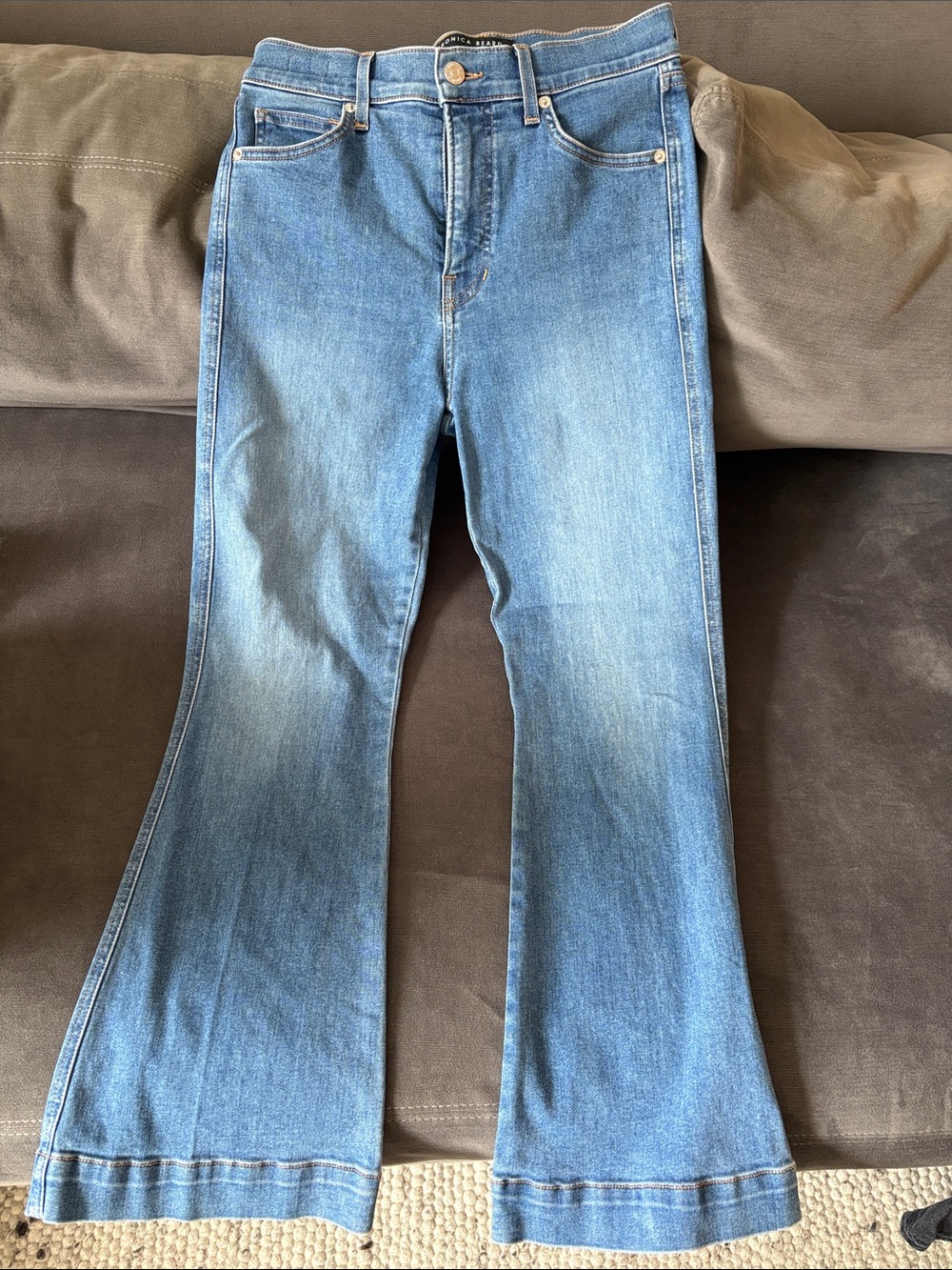 Veronica Beard Carson Blue Flare Jeans
